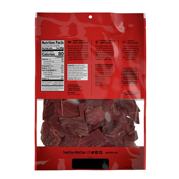4x Bags Jack Link's Spicy Red Pepper 100% Beef Jerky | 3.25oz | 10g Protein