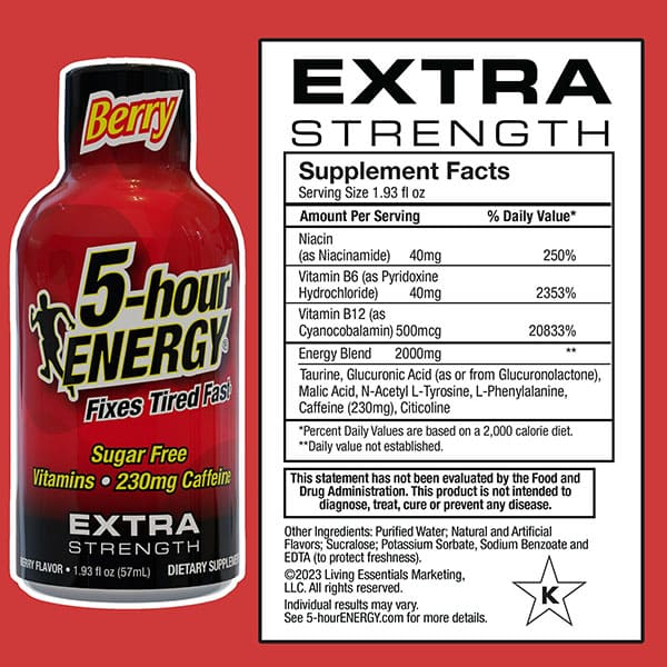 5-hour Energy Shot Strength