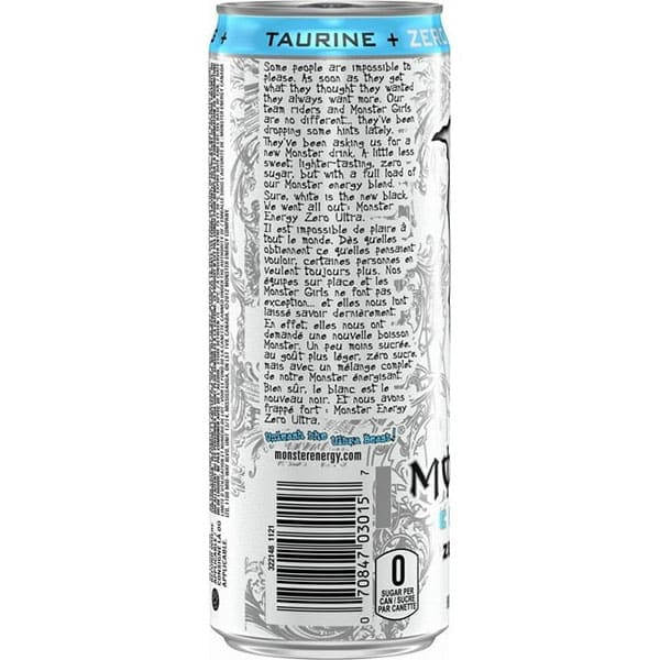 8 Pack - Monster Energy - Zero Ultra