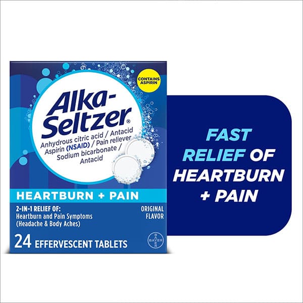 Alka-Seltzer Original Effervescent Tablets with Aspirin