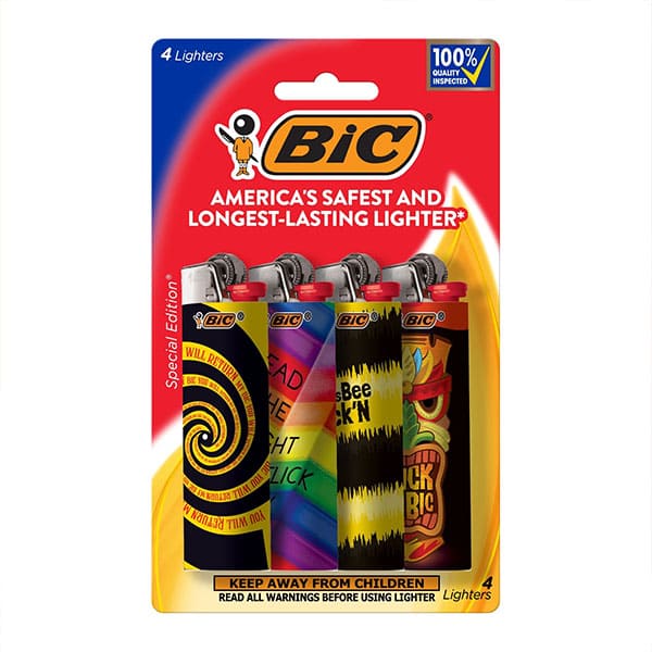 BIC Special Edition Americana Series Pocket Lighters, Assorted Designs