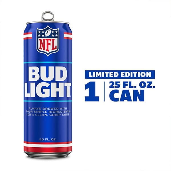 Bud Light Beer 25 oz Can, 4.2 % abv
