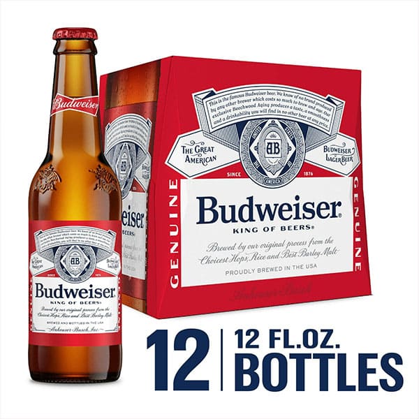 Budweiser Beer, 12 Pack Beer