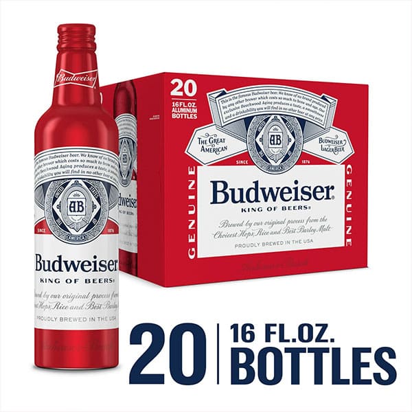 Budweiser Lager Beer, 5.0% abv, 16 oz