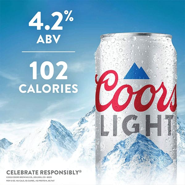 Coors Light Beer, 12 Fl Oz