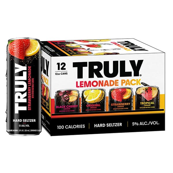 HxeredUeeef Truly Lemonade Hard Seltzer Variety Pack, 12-Pk