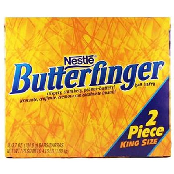 Nestle Butterfingers King Size Bar 104 g (Pack of 18)