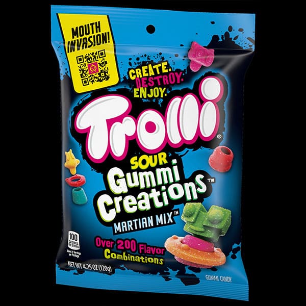 Trolli Sour Gummy Candy Creations Martian Mix Ounce Bag