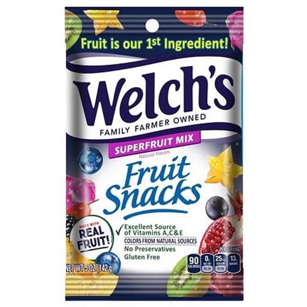 Welch'sÂ® Superfruit Mix Fruit Snacks 5 oz. Bag